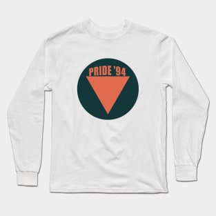 Retro Pride Pink Triangle Long Sleeve T-Shirt